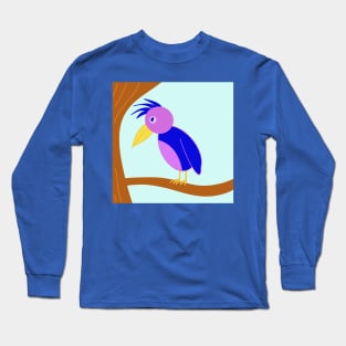 Bird sitting on a tree Long Sleeve T-Shirt